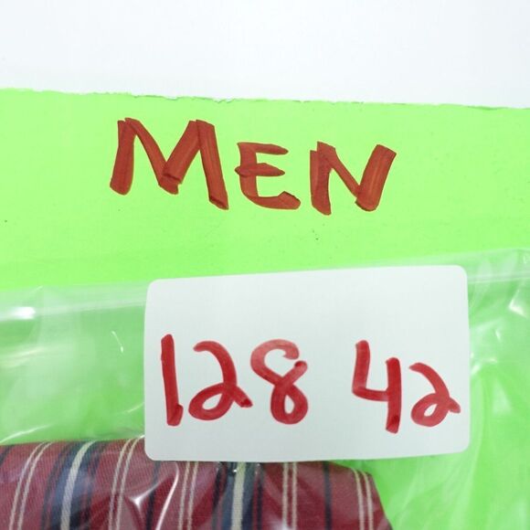 Crossings Shirt Mens Large Red Striped Cotton Peached Long Sleeve Button-Down - Picture 7 of 7